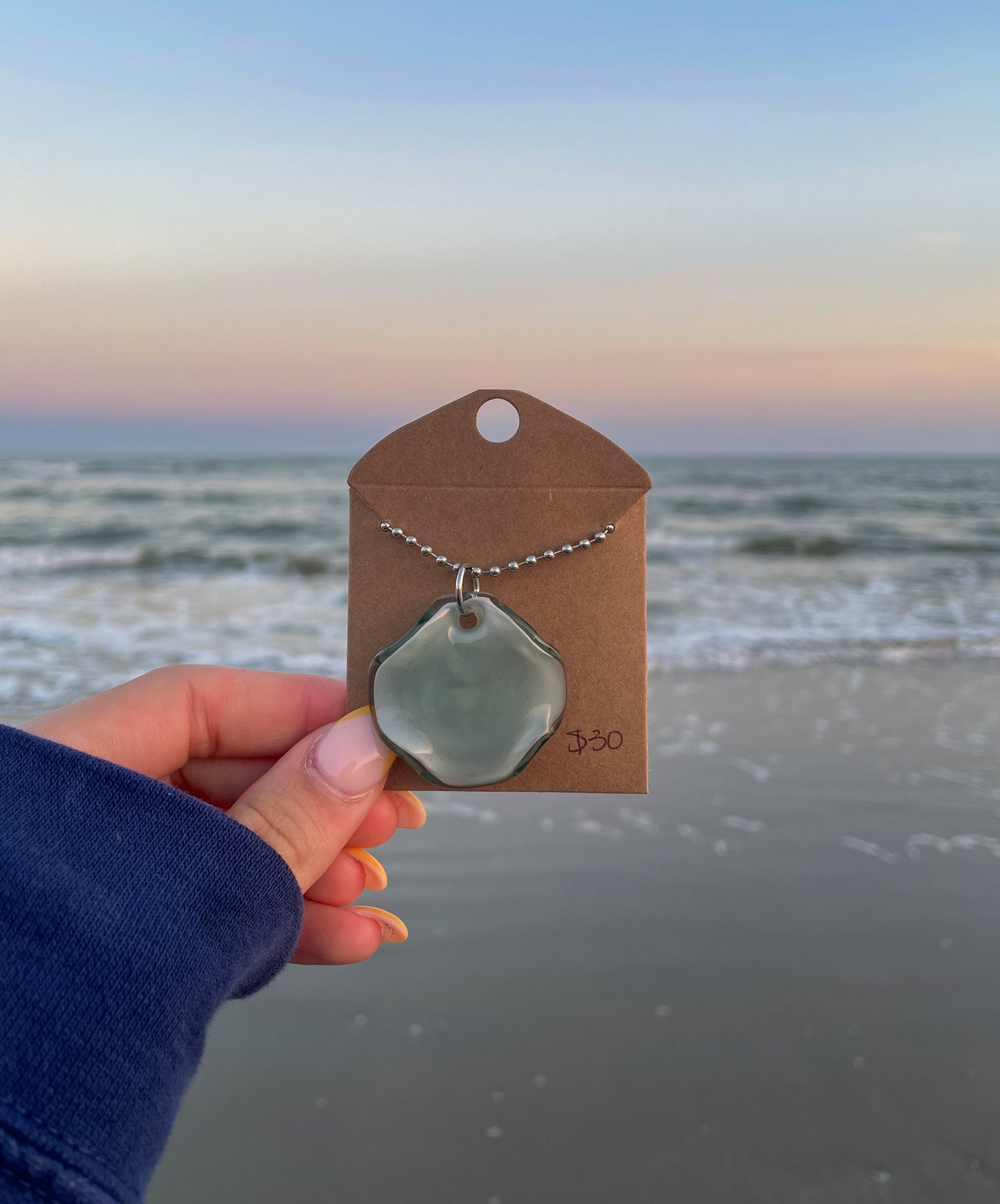 Sea glass necklace