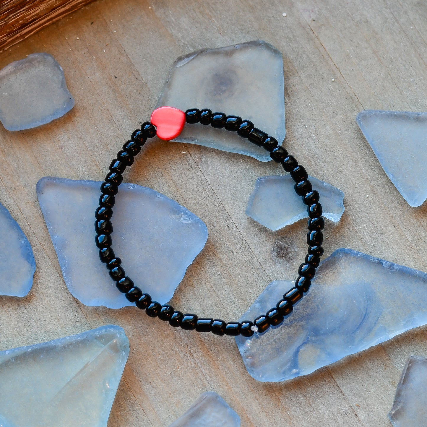Black young hearts bracelet
