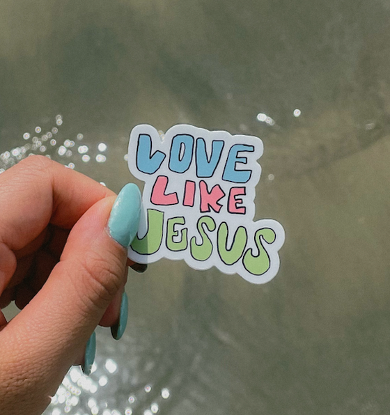 Love like Jesus sticker